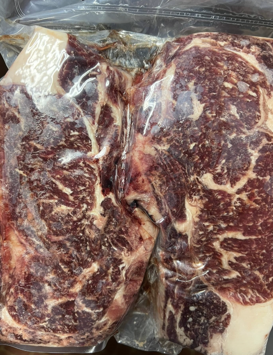 Ribeyes up close